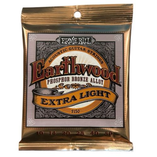Encordado Ernie Ball Earthwood Phosphor Bronze Alloy — Extra Light (2150) – Calibre .010–.050