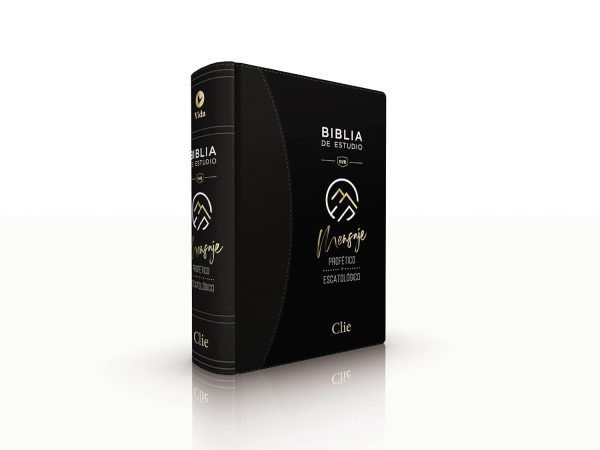 Biblia de Estudio Mensaje Profético Escatológico Cuerina Negra