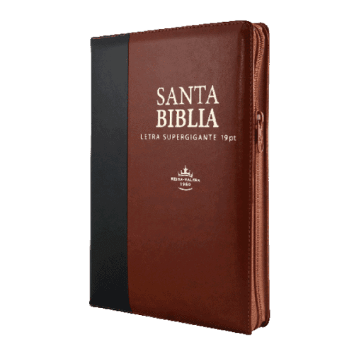 Santa Biblia Letra Super Gigante 19 Pt Con Cierre