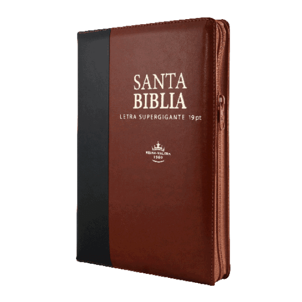Santa Biblia Letra Super Gigante 19 Pt Con Cierre