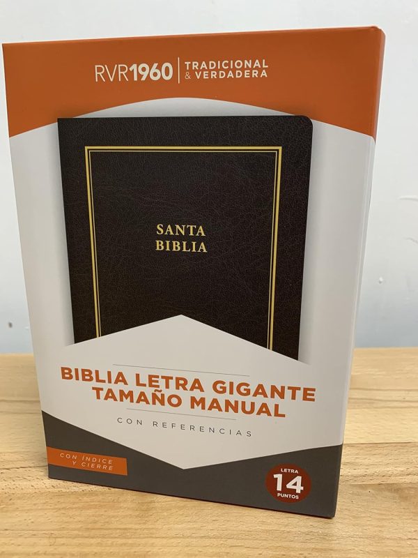 Biblia RVR 1960 Letra Gigante Tamaño Manual con Cierre