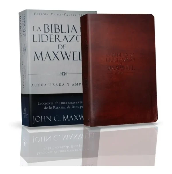 D_NQ_NP_2X_854255-MLM43221387996_082020-F-la-biblia-de-liderazgo-de-maxwell-rvr60-imitacion-piel-cafe Biblia de Liderazgo de Maxwell - Tapa Flexible