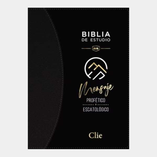 Biblia de Estudio Mensaje Profético Escatológico Cuerina Negra