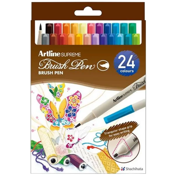 1500 Set de 24 colores Brush Pen Artline