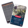 22039-0129-M-4ww Estuche Metálico Derwent Graphitint 12 Lápices