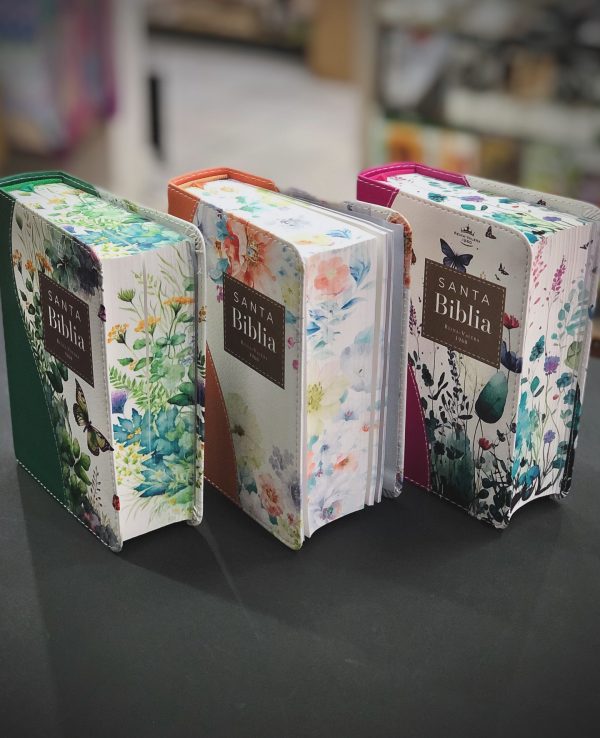 Biblia RVR 1960 Tamaño Bolsillo Con Canto Floral