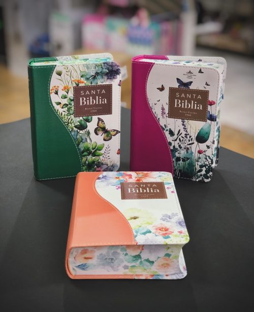 Biblia RVR 1960 Tamaño Bolsillo Con Canto Floral