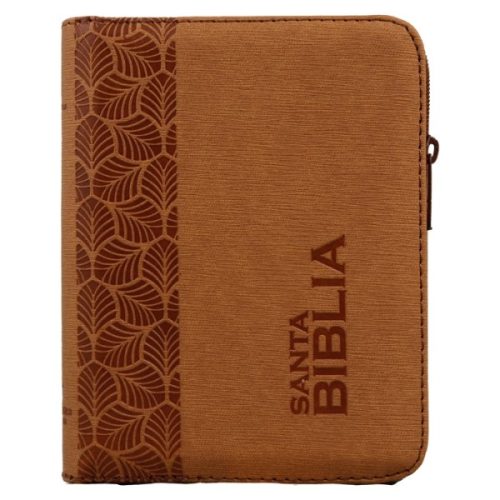 Biblia RVR1960 Bolsillo Color Miel Con Cierre