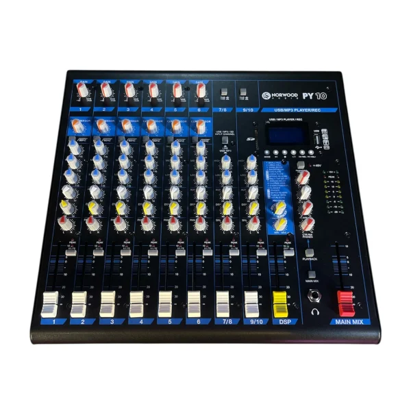 PY10 Mesa de Audio Pasiva de 10 Canales Norwood PY10