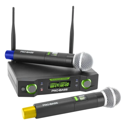 Micrófono Inalámbrico Doble PROBASS UF224