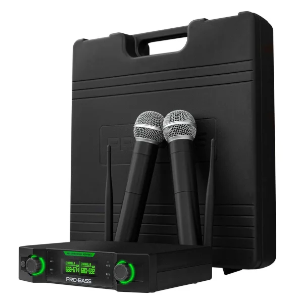 UH224 Micrófono Inalámbrico Doble PROBASS UF224
