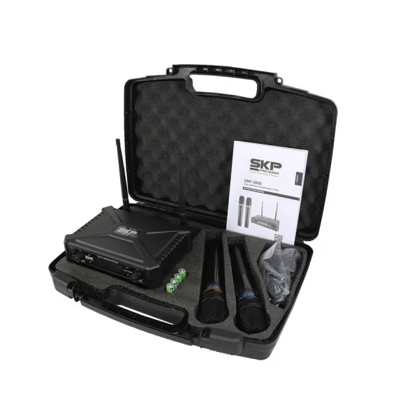 Micrófono Inalámbrico Doble SKP UHF300D
