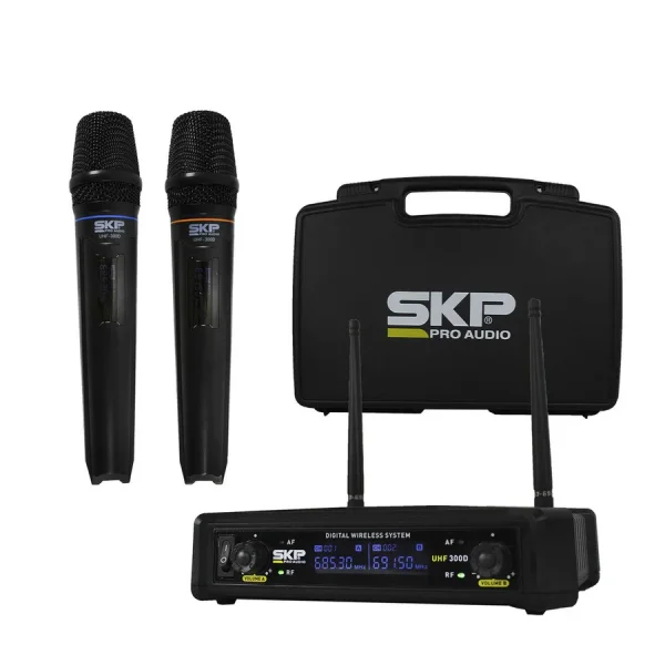 Micrófono Inalámbrico Doble SKP UHF300D