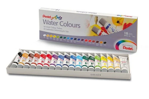 Set de Acuarelas Pentel Arts Water Colours 24 Colores de 5 ml