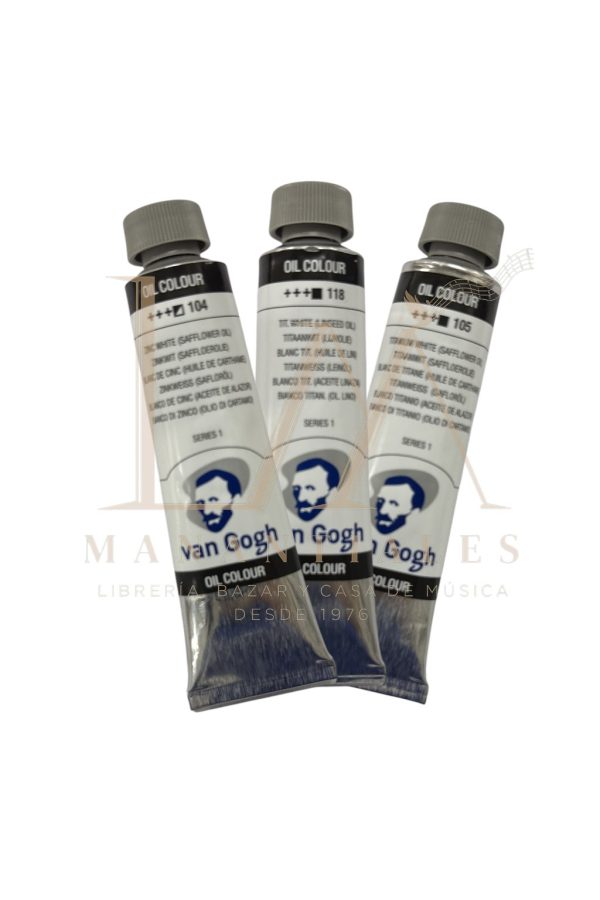 Tubo de Pintura al Óleo de 40 ml Van gogh – Tonos Blancos