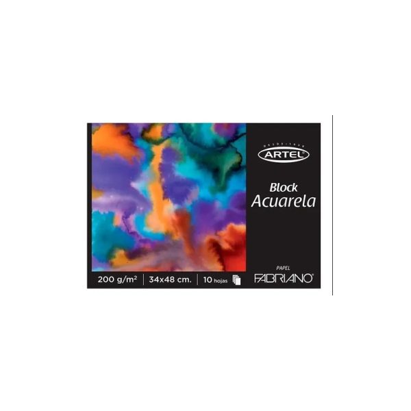 Block Acuarela 34 x 48 cm. 200 g. Artel