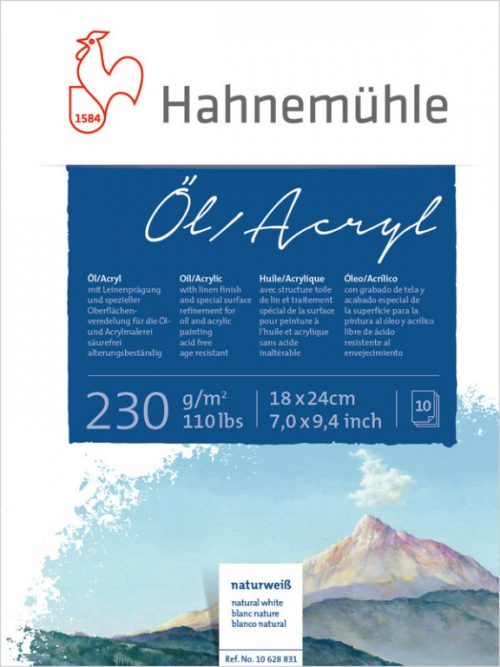 Block para Óleo/Acrílico 18 X 24 Cm Hahnemühle