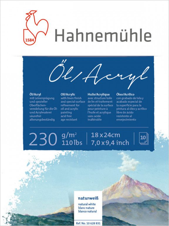 Block para Óleo/Acrílico 18 X 24 Cm Hahnemühle