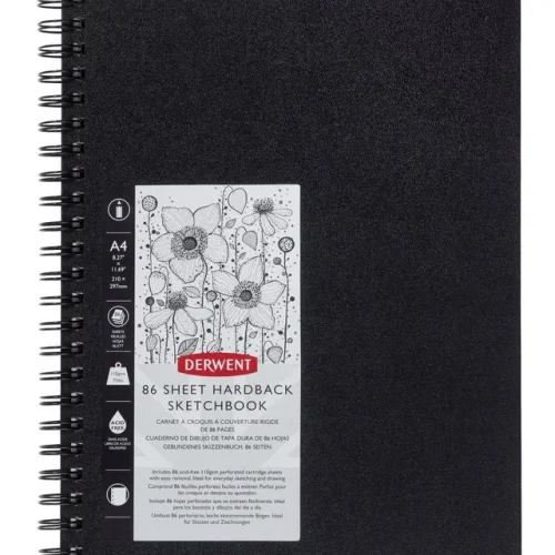 Cuaderno De Dibujo A4 Tapa Dura 86 Hojas 110g