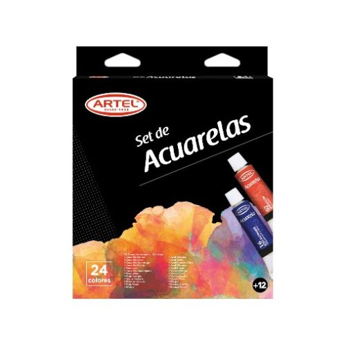 Set de Acrílicos Artel 24 Colores de 12 ml