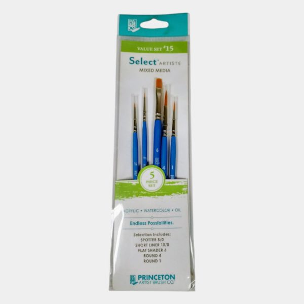Set de Pinceles Princeton Select Artiste 5 Piezas – Value Set #15