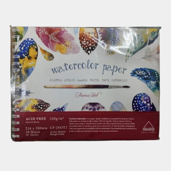 Block Watercolor Paper Favini Art  240 G. 30 Hojas