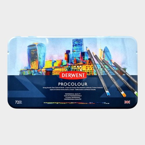 Estuche Metálico Derwent Procolour 72 Lápices De Colores