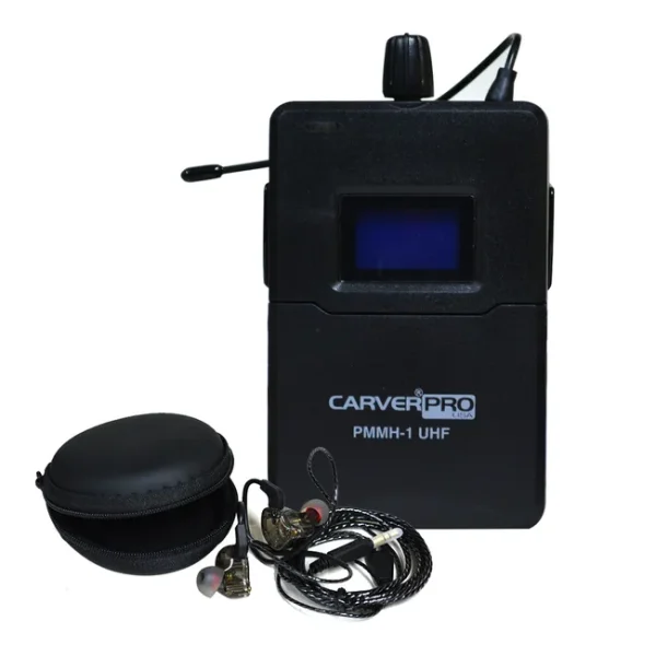 Sistema De monitoreo Inalámbrico in‑ear UHF CarverPro PMMH‑1