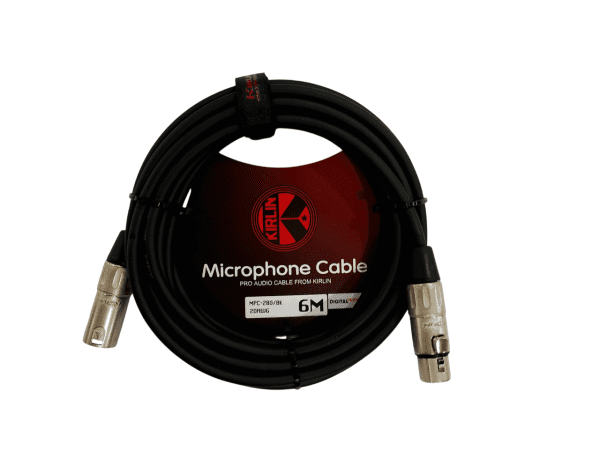 Cable Micrófono Kirlin XLR MPC280BK 6 metros