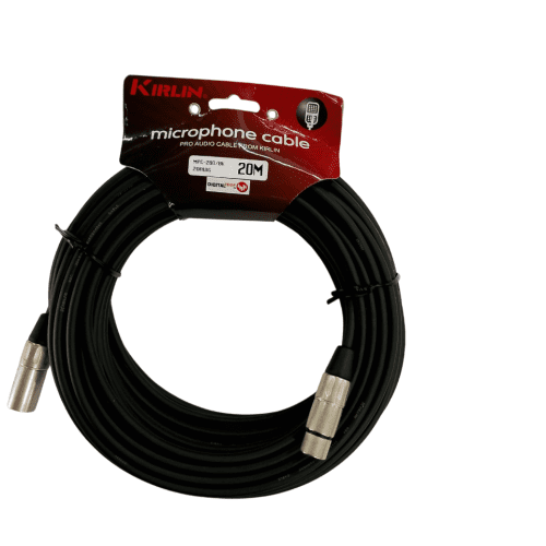 Cable Micrófono Kirlin XLR MPC280BK 20 metros