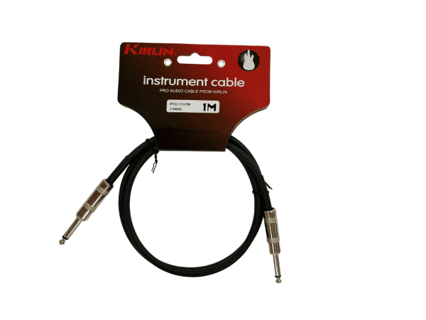 IMG_20251218_105129-Photoroom Cable De Instrumento Kirlin 1/4 mono plug IPCV241 1 MT.