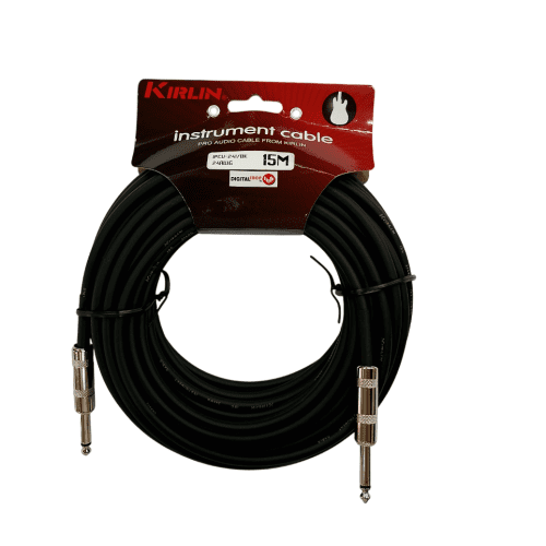 Cable De Instrumento Kirlin 1/4 mono plug IPCV241 15 MT.