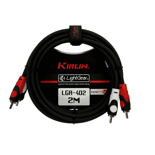 Cable de Audio Kirlin LGA-402 RCA a 2 RCA 2 MT