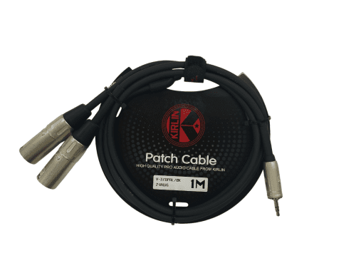 IMG_20251219_124623-Photoroom Patch Cable Mini Plug a 2x XLR Macho 1M Kirlin