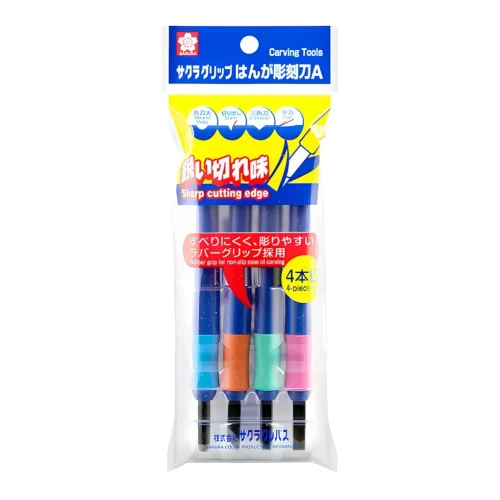 Set de 4 Gubias Para Xilografía Sakura