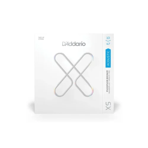 Encordado D’Addario XS – Phosphor Bronze (12 cuerdas, .010–.047)